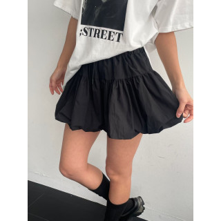 韓國東大門正品 春夏 泡泡 氣球 澎澎花苞 A字 鬆緊 顯瘦 腿長 短裙 褲裙 