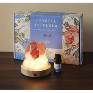 天然水晶 擴香石 家居 薰香 精油 小夜燈 招財 裝飾品 開運 玄關 辦公室小物 禮盒